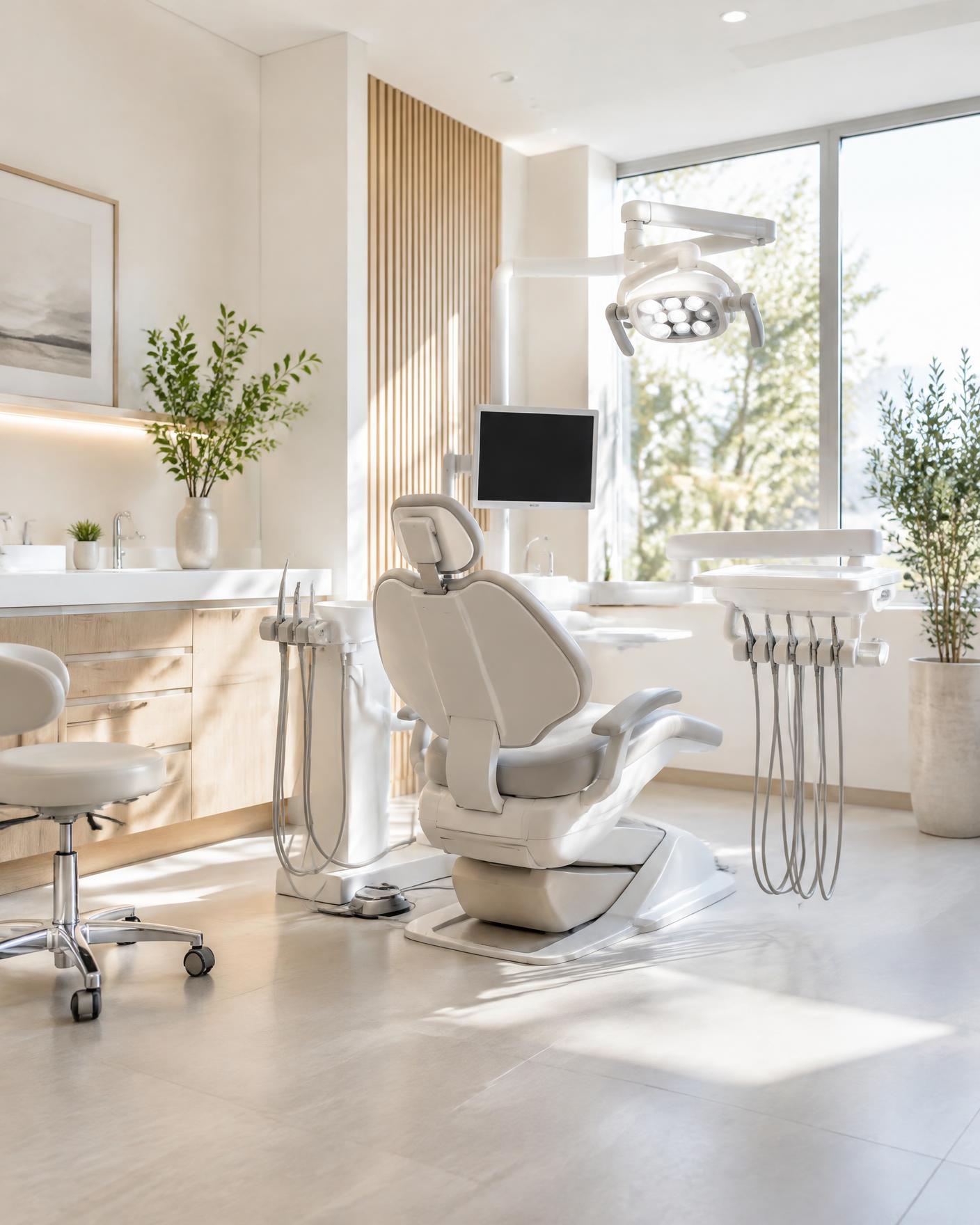 The bright, calm treatment area at Advani Family Dental in Sunnyvale